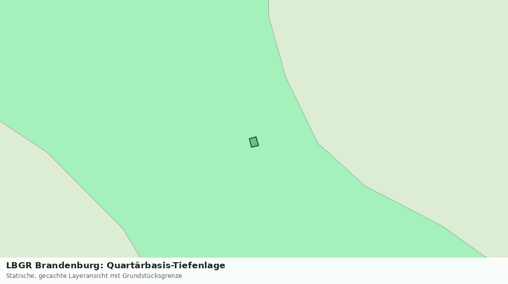 Statische Kartenansicht: LBGR Brandenburg: Quartärbasis-Tiefenlage
