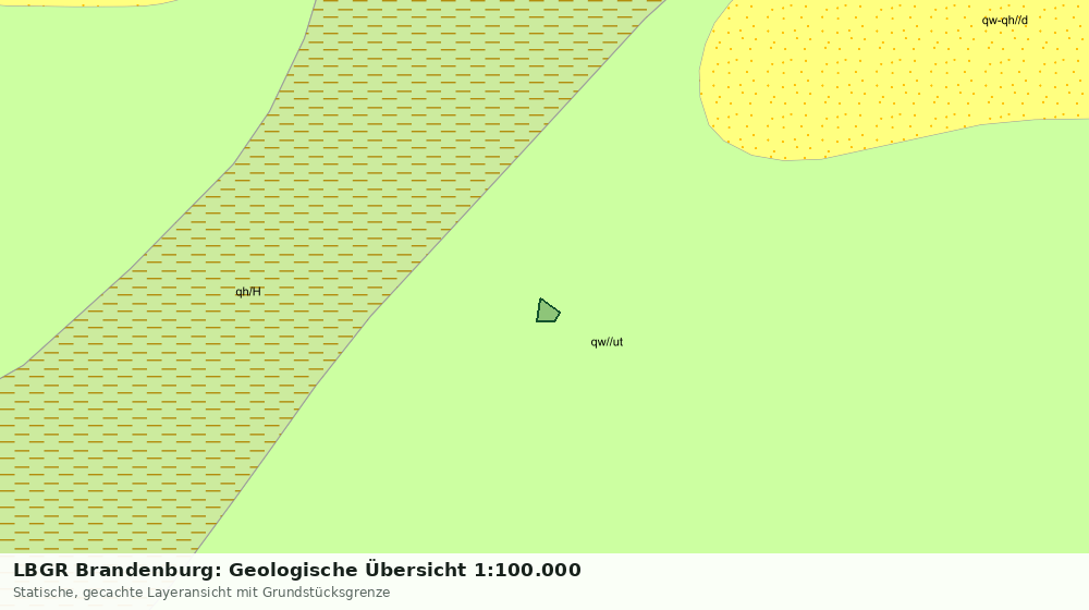 Statische Kartenansicht: LBGR Brandenburg: Geologische Übersicht 1:100.000