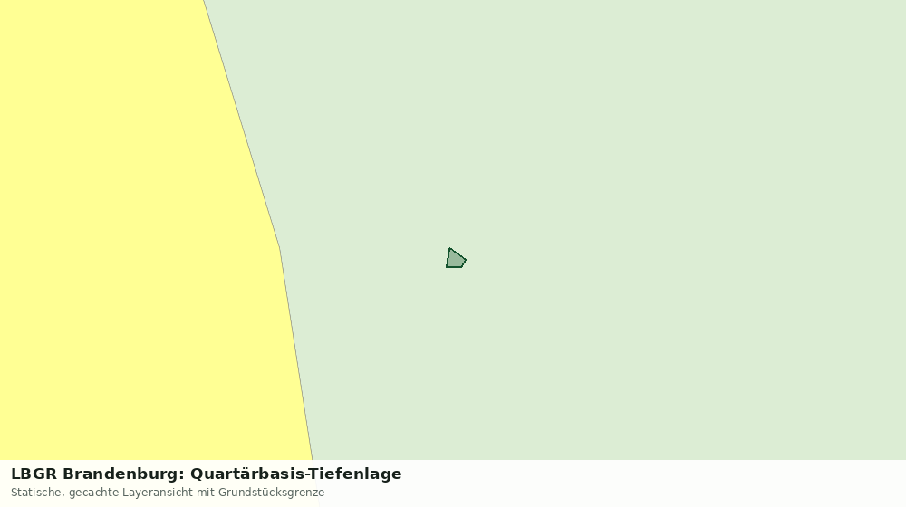 Statische Kartenansicht: LBGR Brandenburg: Quartärbasis-Tiefenlage