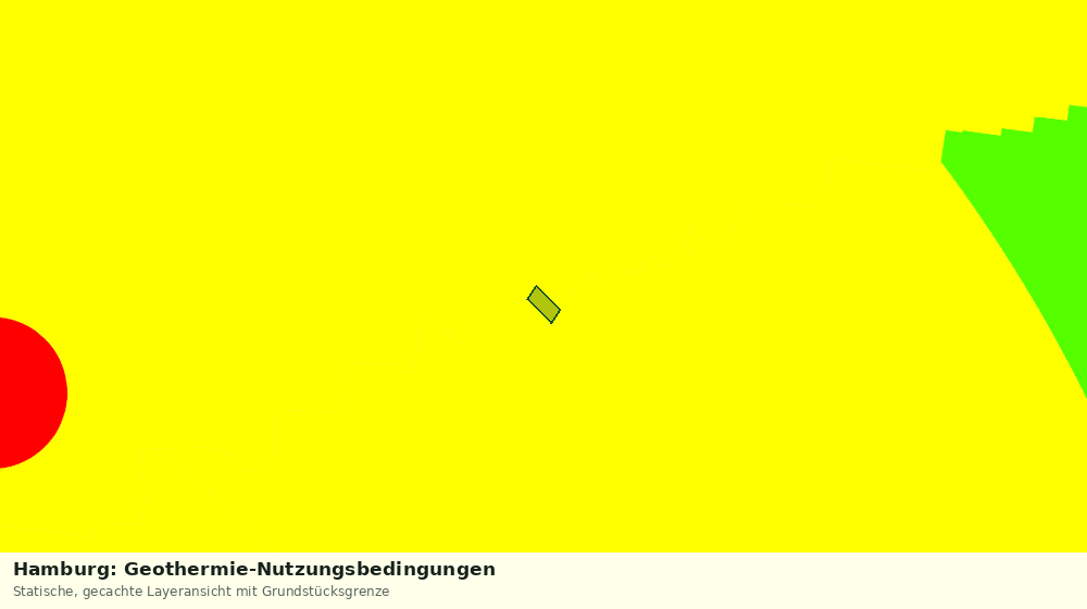 Statische Kartenansicht: Hamburg: Geothermie-Nutzungsbedingungen
