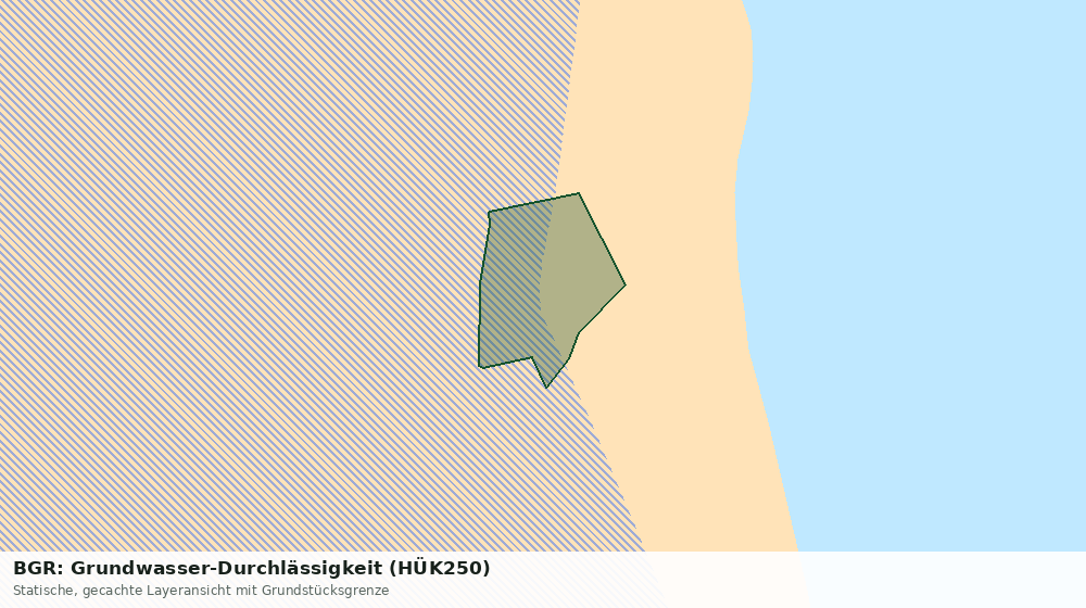 Statische Kartenansicht: BGR: Grundwasser-Durchlässigkeit (HÜK250)