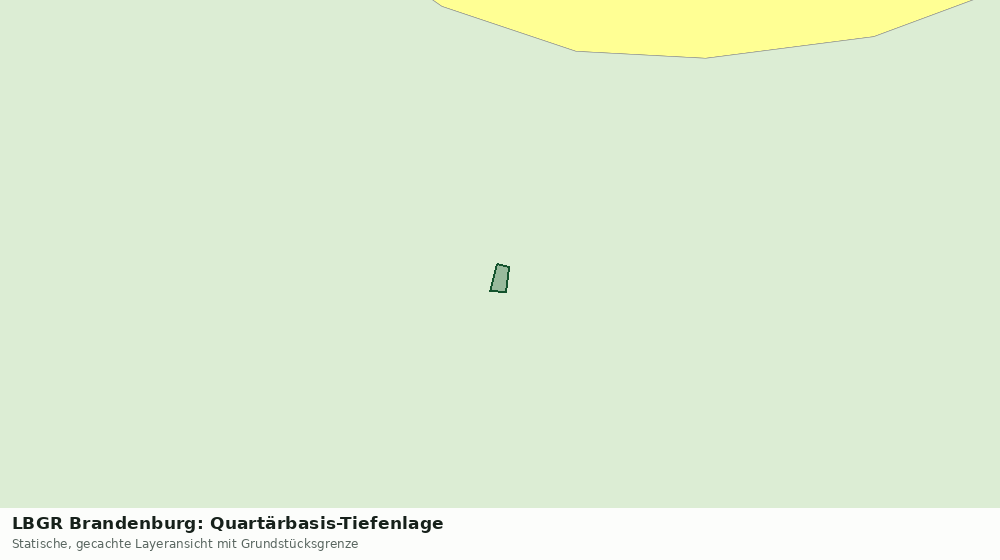 Statische Kartenansicht: LBGR Brandenburg: Quartärbasis-Tiefenlage