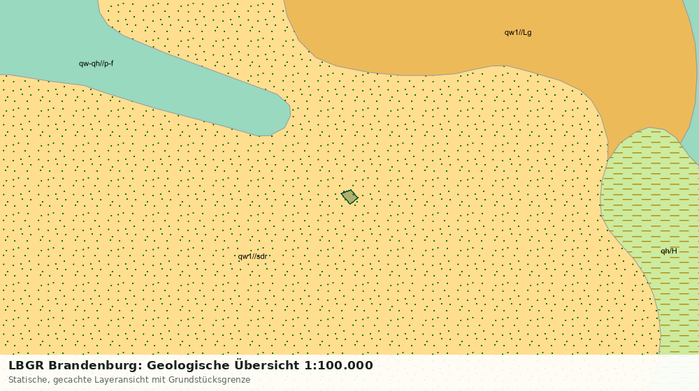Statische Kartenansicht: LBGR Brandenburg: Geologische Übersicht 1:100.000