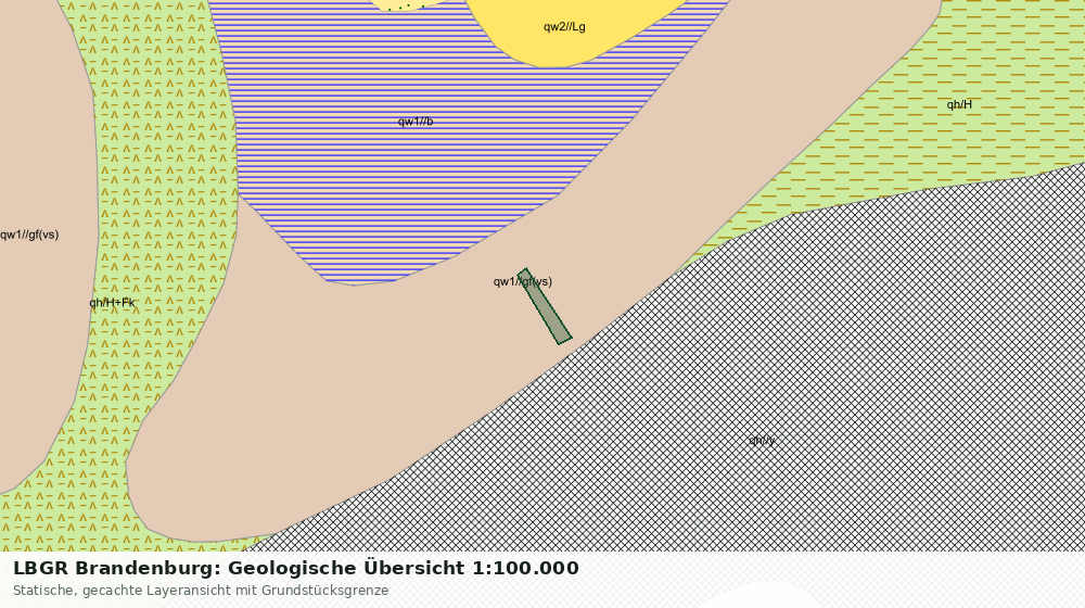 Statische Kartenansicht: LBGR Brandenburg: Geologische Übersicht 1:100.000