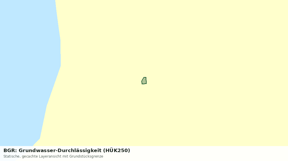 Statische Kartenansicht: BGR: Grundwasser-Durchlässigkeit (HÜK250)