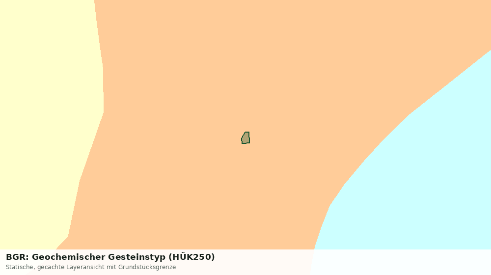 Statische Kartenansicht: BGR: Geochemischer Gesteinstyp (HÜK250)
