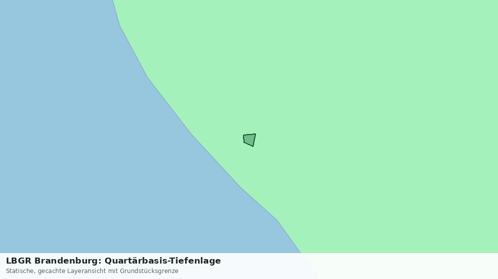 Statische Kartenansicht: LBGR Brandenburg: Quartärbasis-Tiefenlage