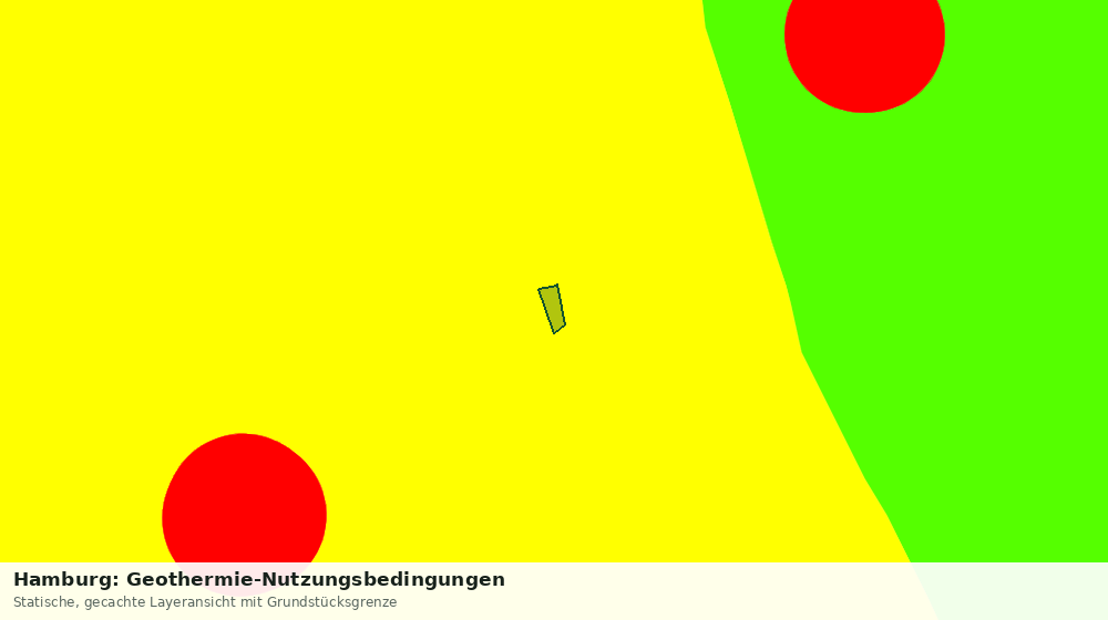 Statische Kartenansicht: Hamburg: Geothermie-Nutzungsbedingungen
