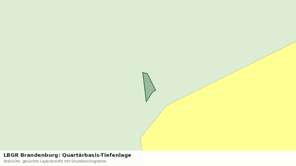 Statische Kartenansicht: LBGR Brandenburg: Quartärbasis-Tiefenlage
