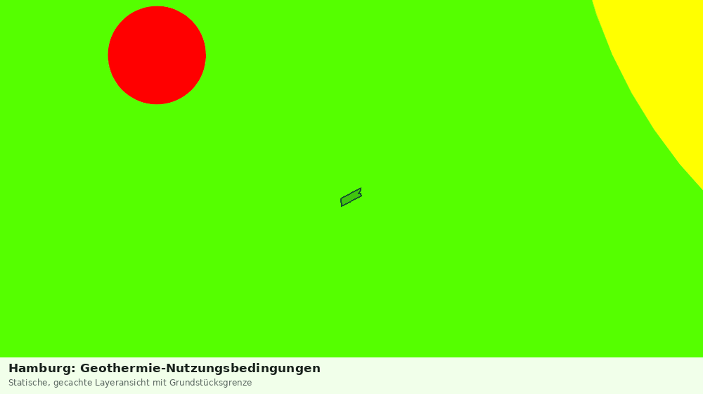 Statische Kartenansicht: Hamburg: Geothermie-Nutzungsbedingungen
