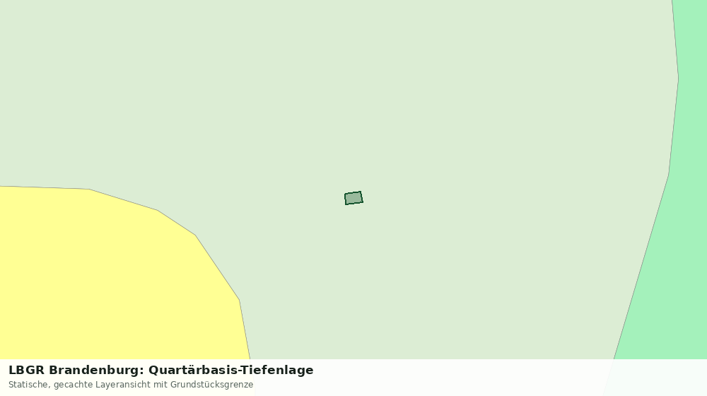 Statische Kartenansicht: LBGR Brandenburg: Quartärbasis-Tiefenlage