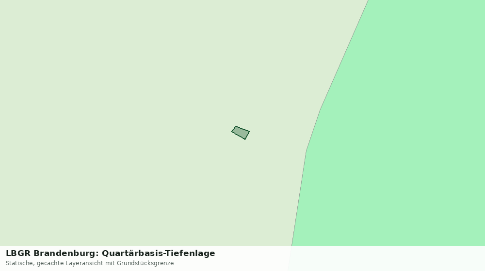 Statische Kartenansicht: LBGR Brandenburg: Quartärbasis-Tiefenlage
