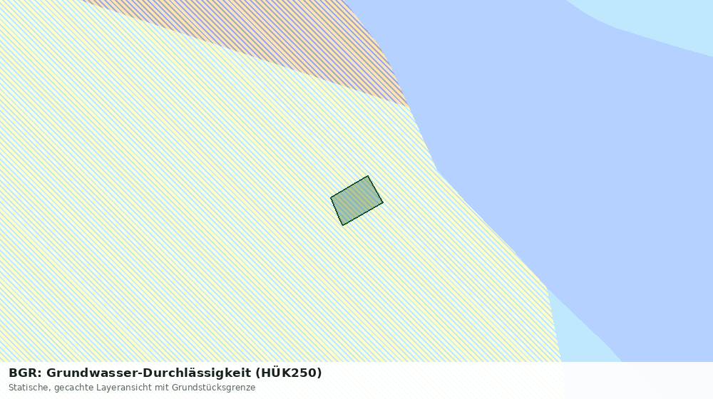 Statische Kartenansicht: BGR: Grundwasser-Durchlässigkeit (HÜK250)