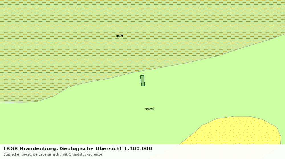 Statische Kartenansicht: LBGR Brandenburg: Geologische Übersicht 1:100.000
