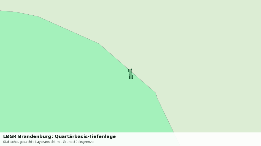 Statische Kartenansicht: LBGR Brandenburg: Quartärbasis-Tiefenlage