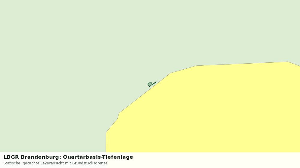 Statische Kartenansicht: LBGR Brandenburg: Quartärbasis-Tiefenlage