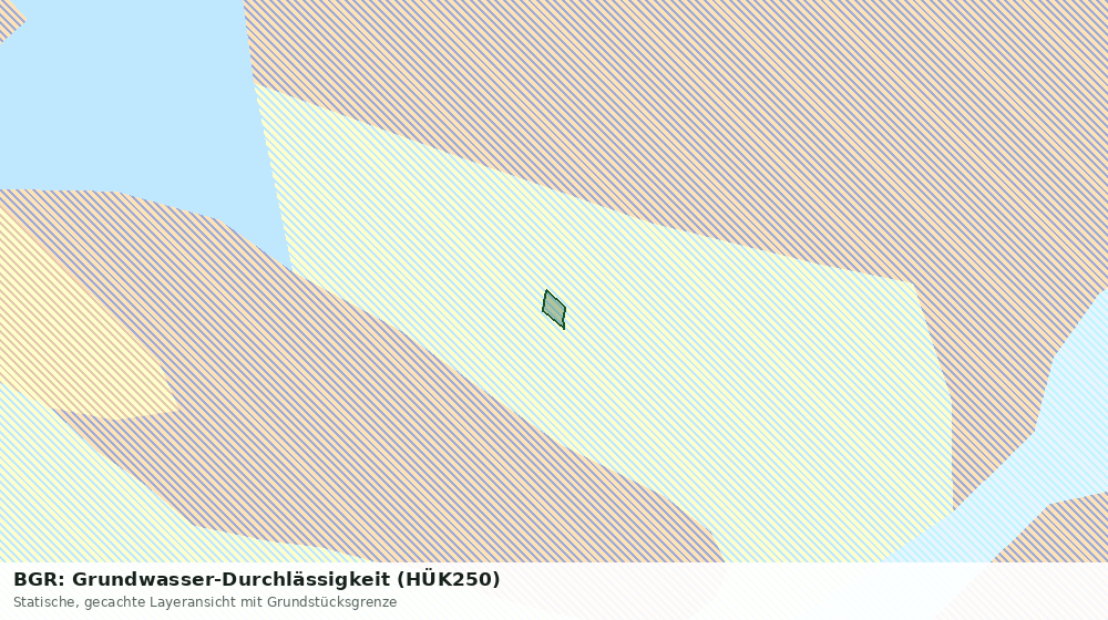 Statische Kartenansicht: BGR: Grundwasser-Durchlässigkeit (HÜK250)