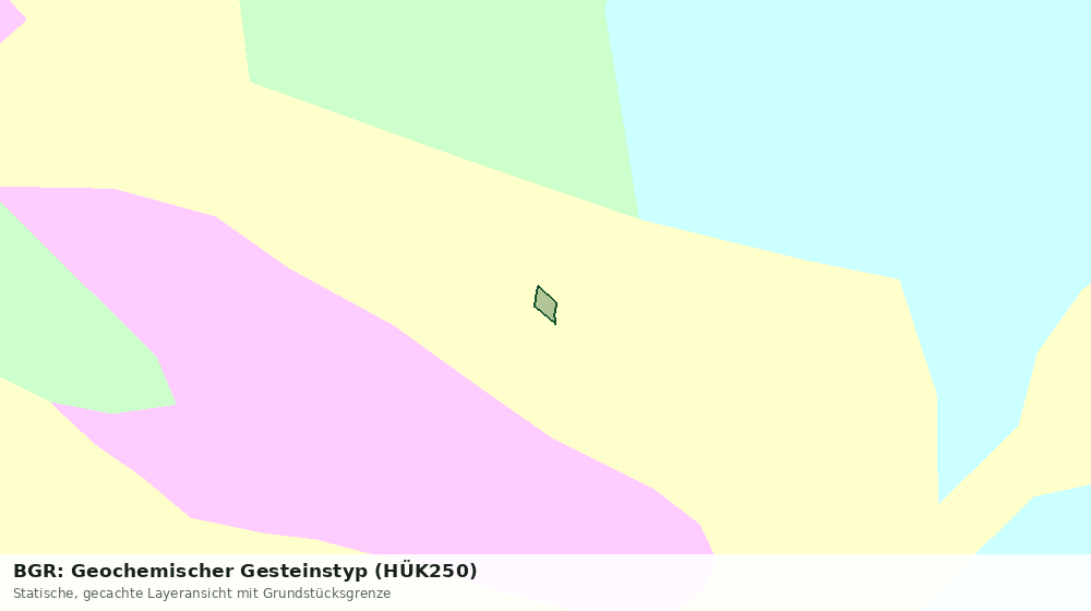 Statische Kartenansicht: BGR: Geochemischer Gesteinstyp (HÜK250)
