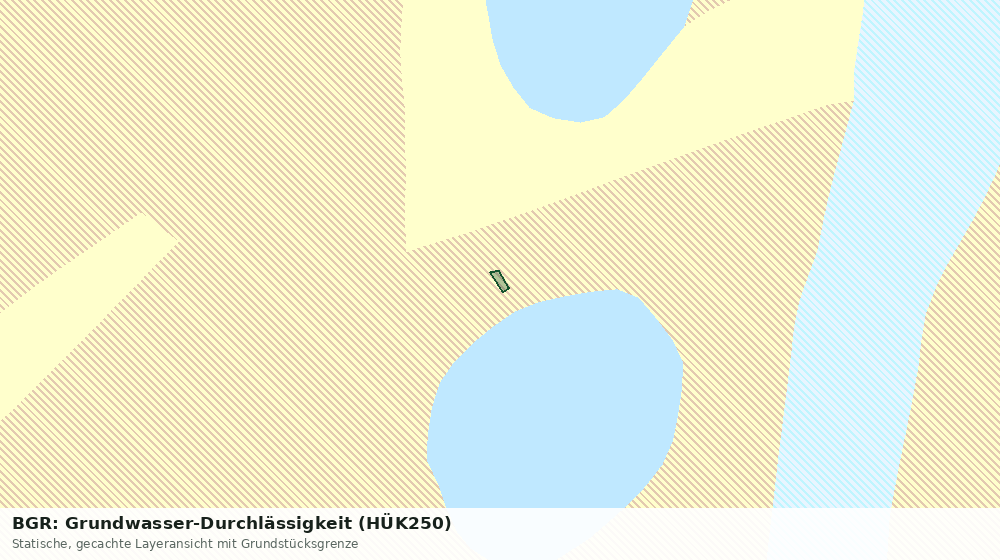 Statische Kartenansicht: BGR: Grundwasser-Durchlässigkeit (HÜK250)