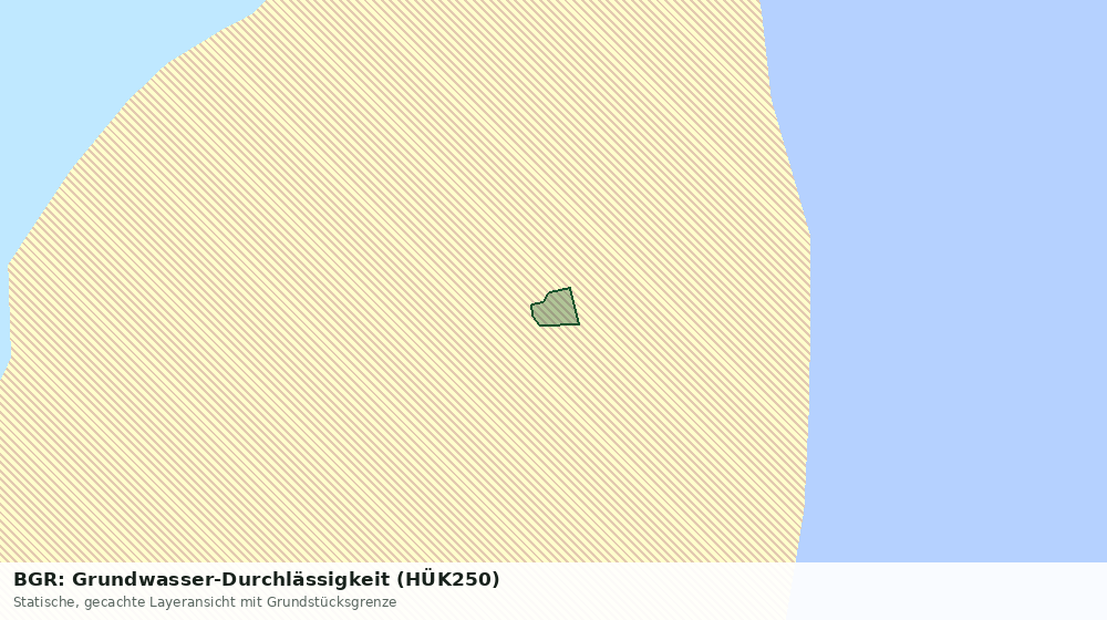 Statische Kartenansicht: BGR: Grundwasser-Durchlässigkeit (HÜK250)