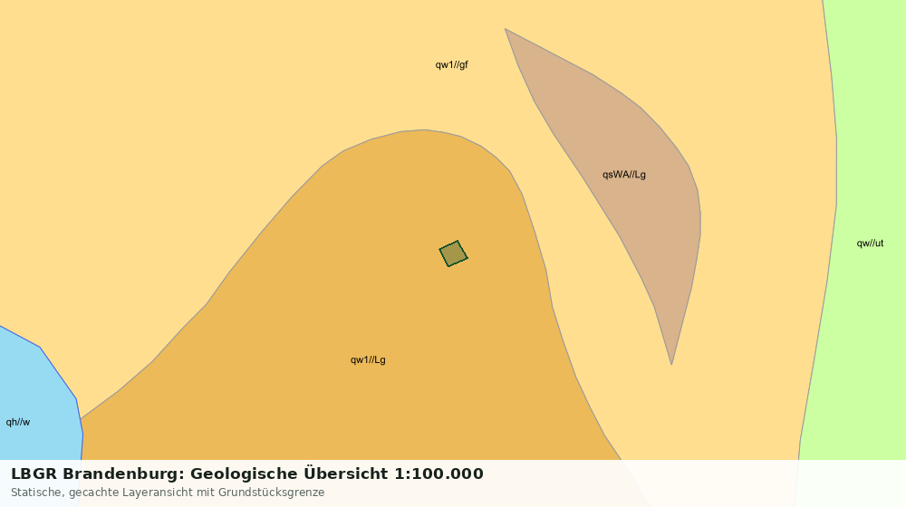 Statische Kartenansicht: LBGR Brandenburg: Geologische Übersicht 1:100.000