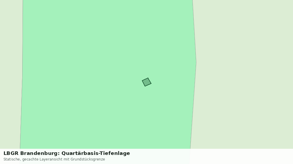 Statische Kartenansicht: LBGR Brandenburg: Quartärbasis-Tiefenlage