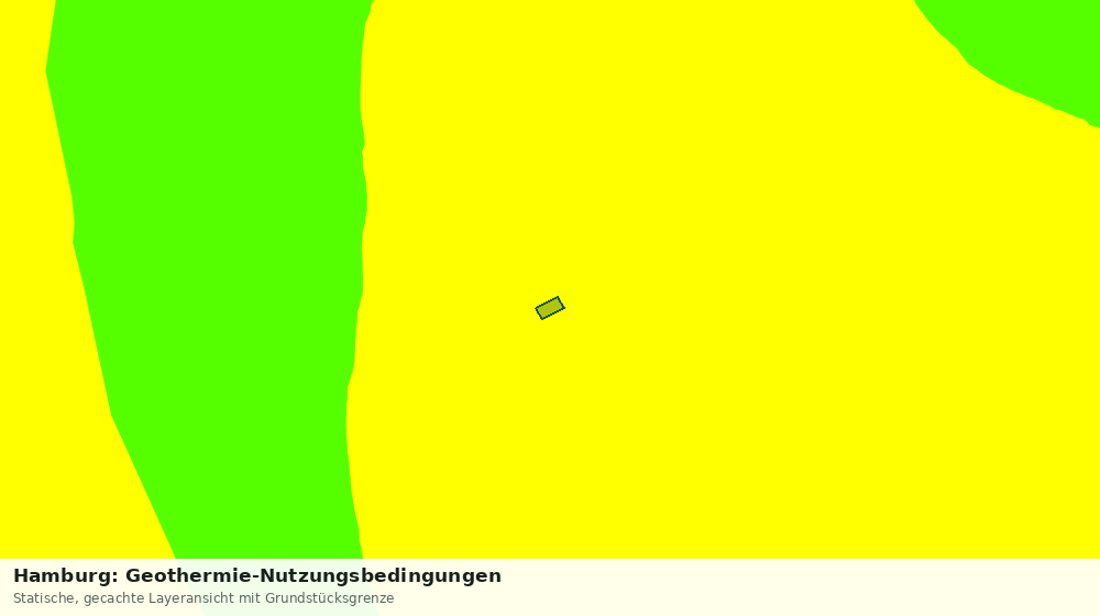 Statische Kartenansicht: Hamburg: Geothermie-Nutzungsbedingungen