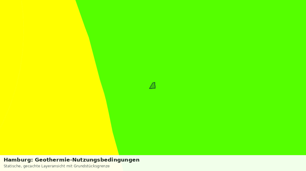 Statische Kartenansicht: Hamburg: Geothermie-Nutzungsbedingungen