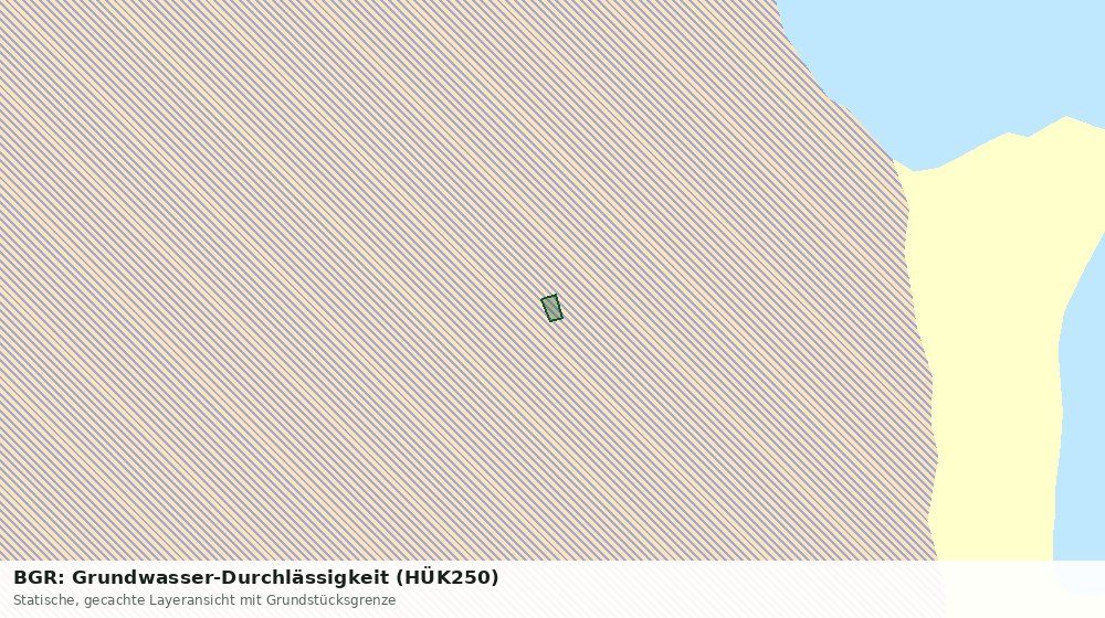 Statische Kartenansicht: BGR: Grundwasser-Durchlässigkeit (HÜK250)