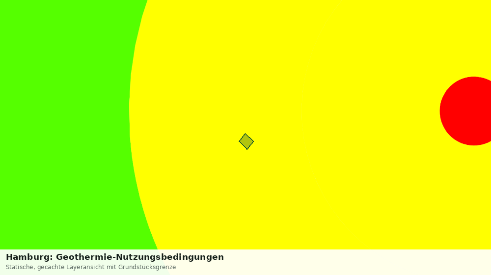Statische Kartenansicht: Hamburg: Geothermie-Nutzungsbedingungen