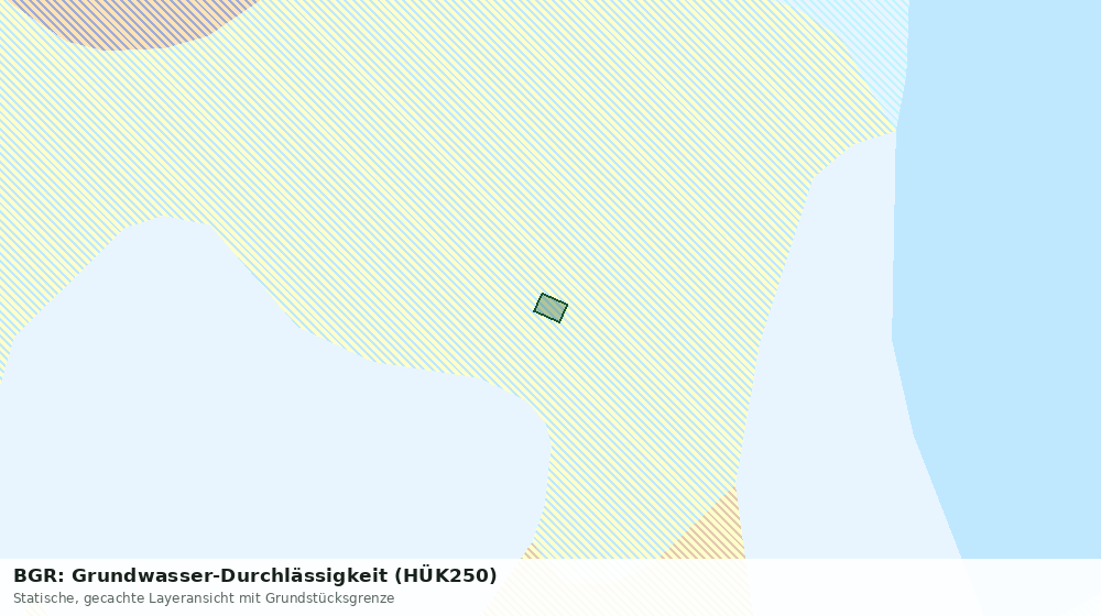 Statische Kartenansicht: BGR: Grundwasser-Durchlässigkeit (HÜK250)