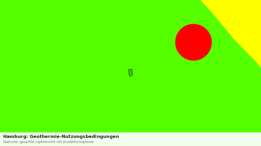 Statische Kartenansicht: Hamburg: Geothermie-Nutzungsbedingungen