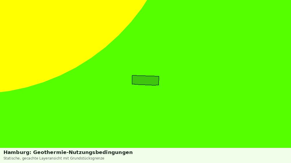 Statische Kartenansicht: Hamburg: Geothermie-Nutzungsbedingungen
