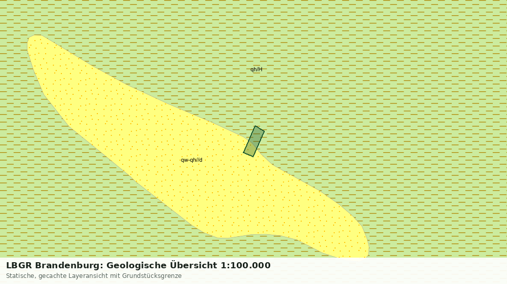 Statische Kartenansicht: LBGR Brandenburg: Geologische Übersicht 1:100.000