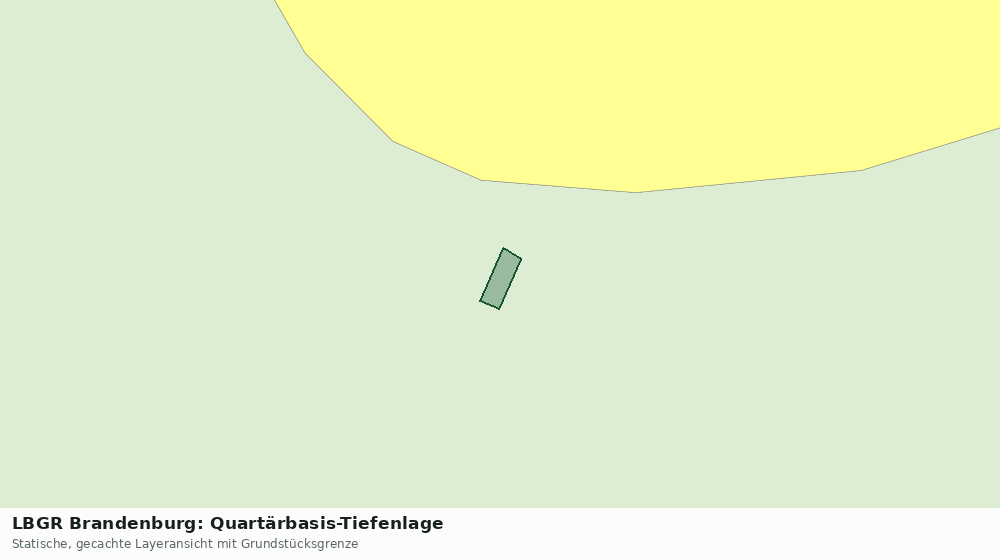 Statische Kartenansicht: LBGR Brandenburg: Quartärbasis-Tiefenlage