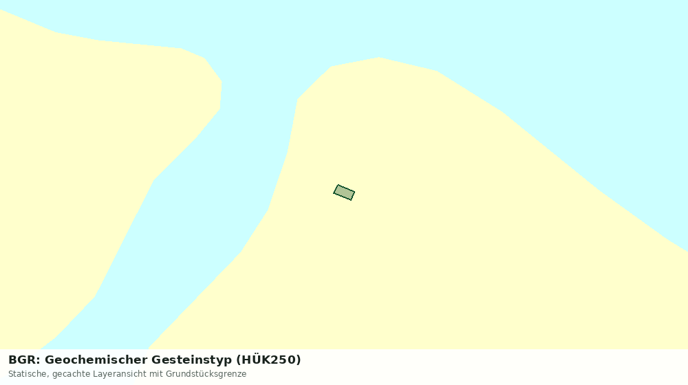 Statische Kartenansicht: BGR: Geochemischer Gesteinstyp (HÜK250)