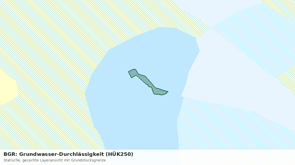 Statische Kartenansicht: BGR: Grundwasser-Durchlässigkeit (HÜK250)