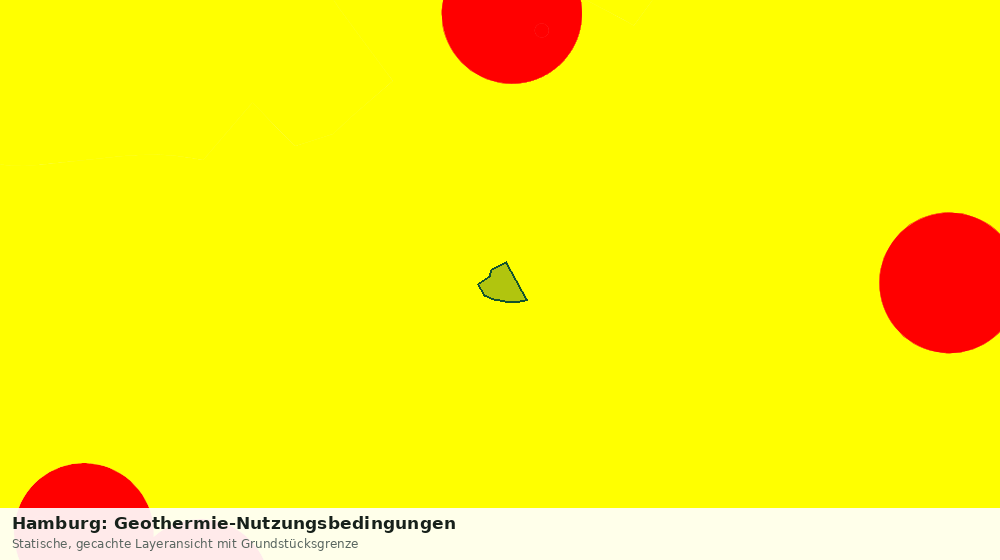 Statische Kartenansicht: Hamburg: Geothermie-Nutzungsbedingungen