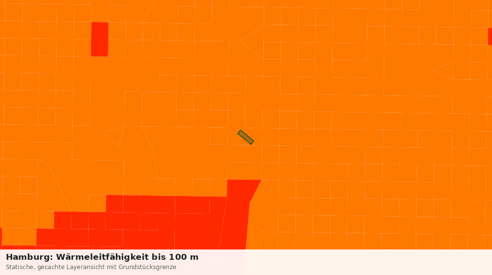 Statische Kartenansicht: Hamburg: Wärmeleitfähigkeit bis 100 m