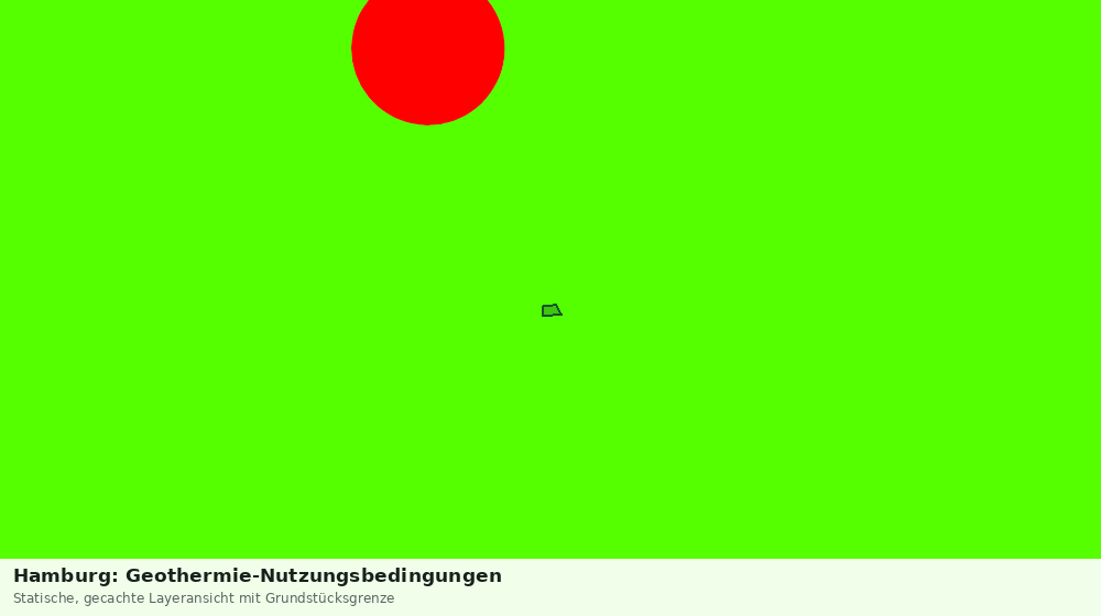 Statische Kartenansicht: Hamburg: Geothermie-Nutzungsbedingungen