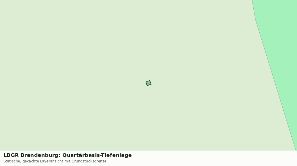 Statische Kartenansicht: LBGR Brandenburg: Quartärbasis-Tiefenlage