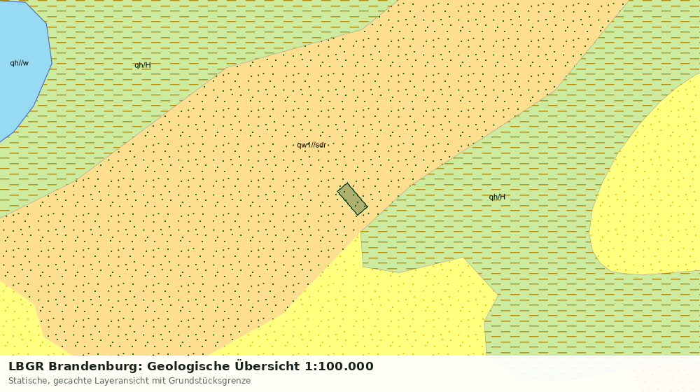 Statische Kartenansicht: LBGR Brandenburg: Geologische Übersicht 1:100.000