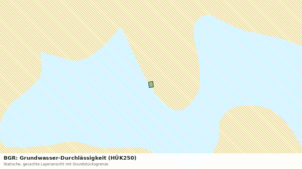 Statische Kartenansicht: BGR: Grundwasser-Durchlässigkeit (HÜK250)