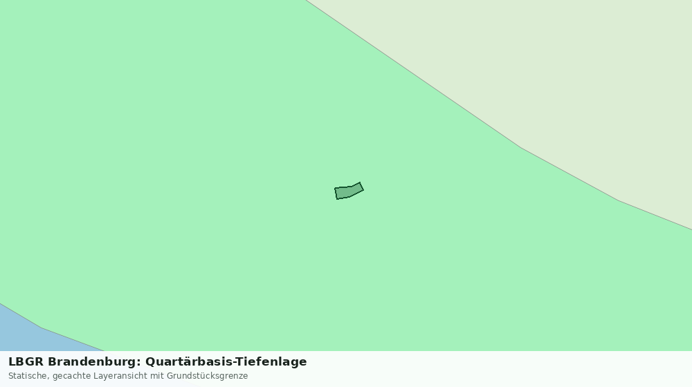 Statische Kartenansicht: LBGR Brandenburg: Quartärbasis-Tiefenlage