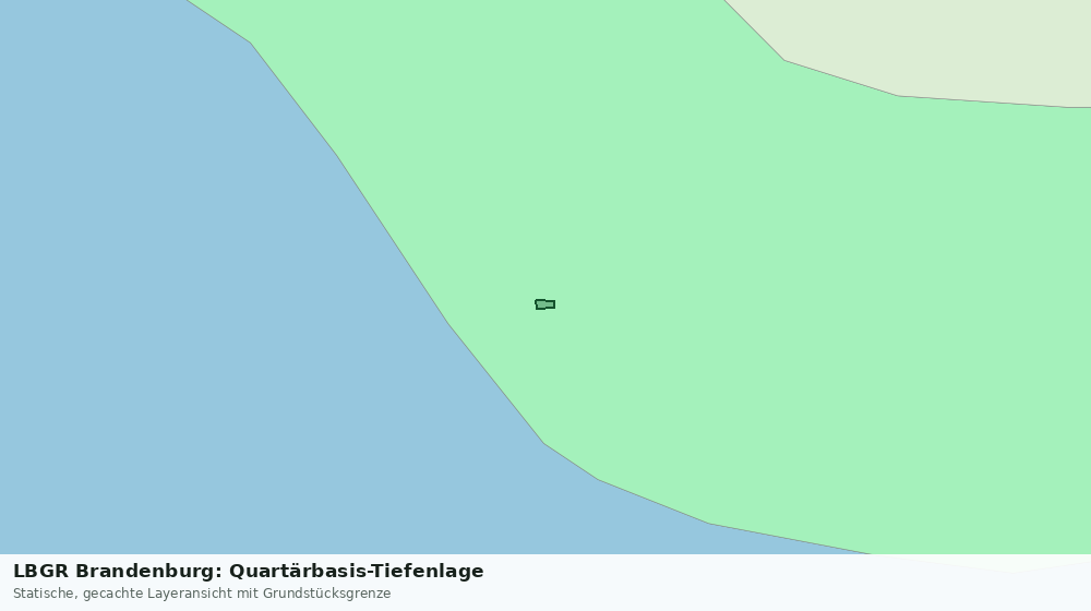 Statische Kartenansicht: LBGR Brandenburg: Quartärbasis-Tiefenlage