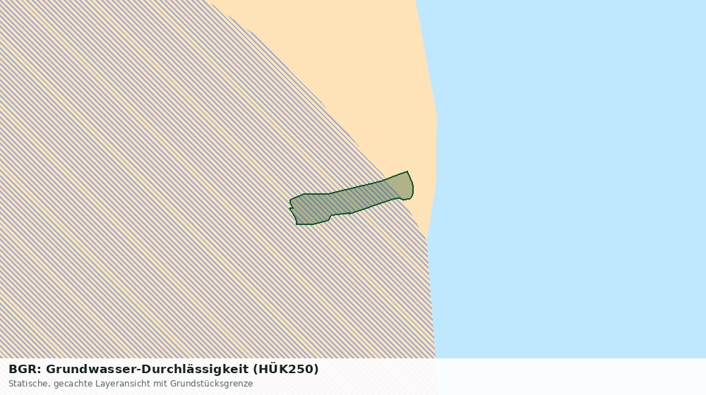 Statische Kartenansicht: BGR: Grundwasser-Durchlässigkeit (HÜK250)