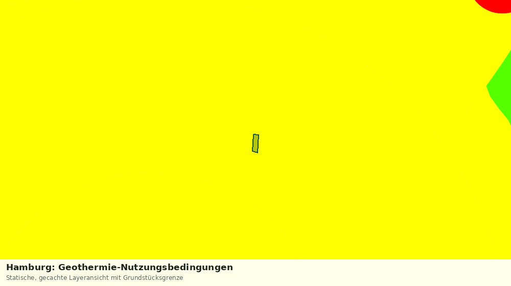 Statische Kartenansicht: Hamburg: Geothermie-Nutzungsbedingungen