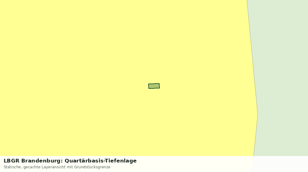 Statische Kartenansicht: LBGR Brandenburg: Quartärbasis-Tiefenlage