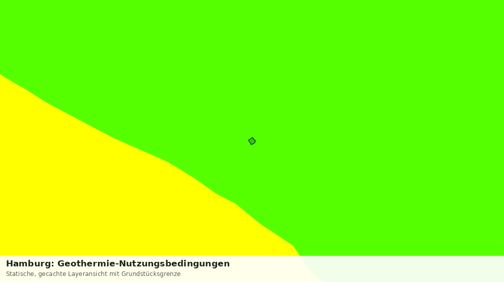Statische Kartenansicht: Hamburg: Geothermie-Nutzungsbedingungen