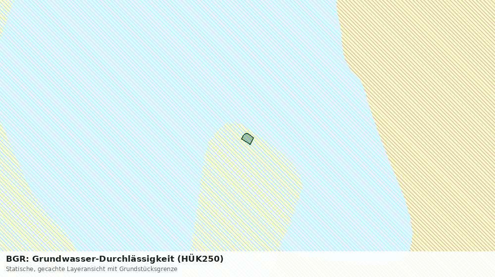 Statische Kartenansicht: BGR: Grundwasser-Durchlässigkeit (HÜK250)